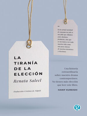 cover image of La tiranía de la elección